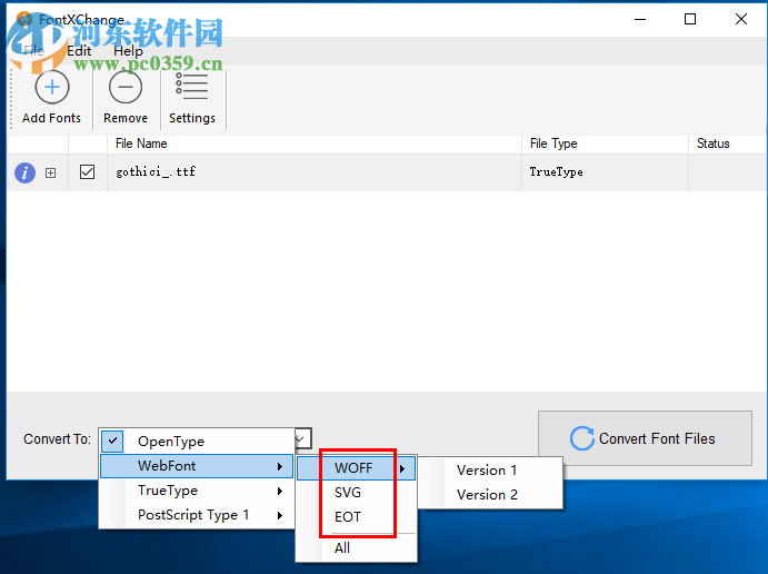 FontXChange(字体转换软件) 5.1.0 免费版