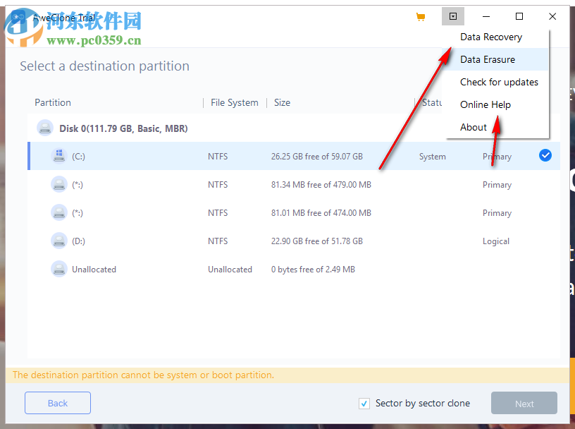 AweClone(磁盘克隆工具) 2.2 免费版