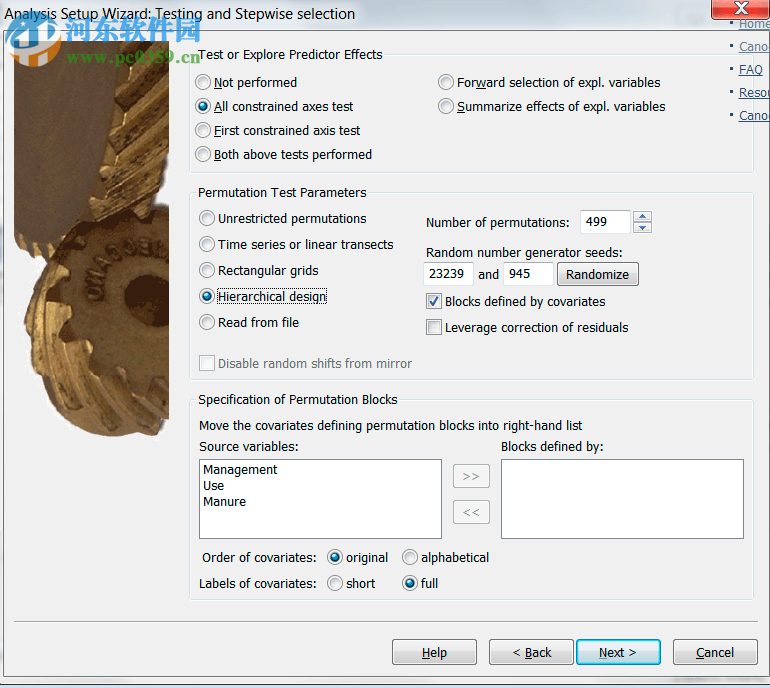 Canoco(生态数据处理软件) 5.02 免费版