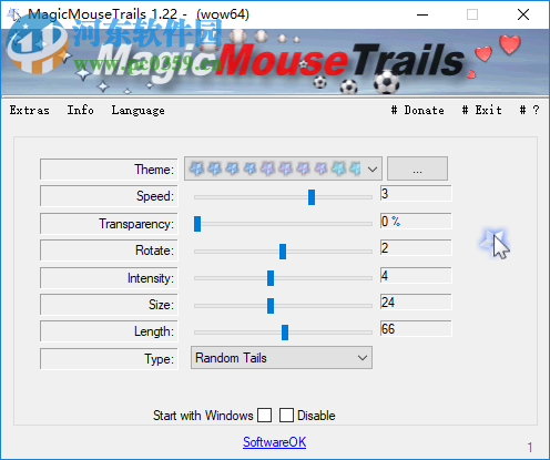 MagicMouseTrails(自定义鼠标拖尾工具)