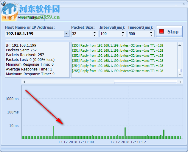 GoPing(图形化的ping测试工具) 1.0 绿色版