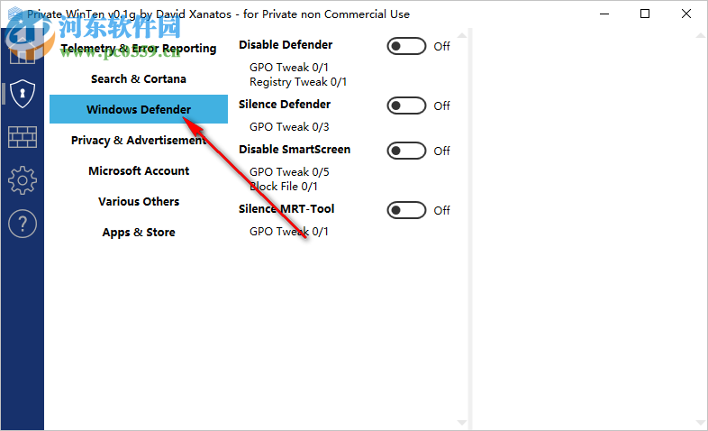 Private Win10(隐私设置工具) 0.1g 官方版