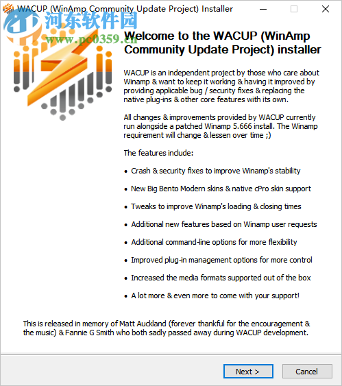 WACUP(音频播放器) 1.0.1.3276 官方版