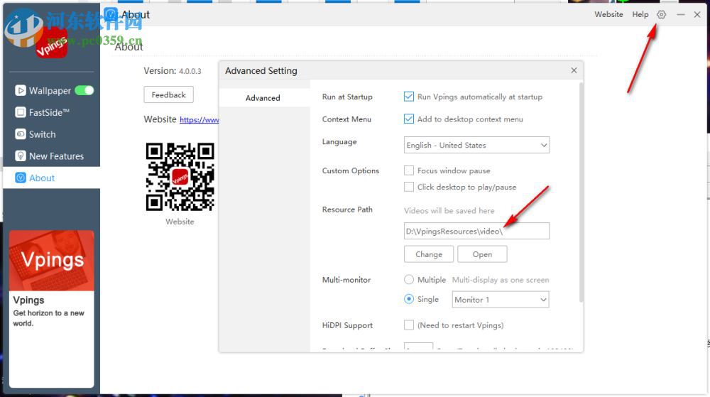 Vpings Video Wallpaper(视频桌面软件) 4.31 绿色版