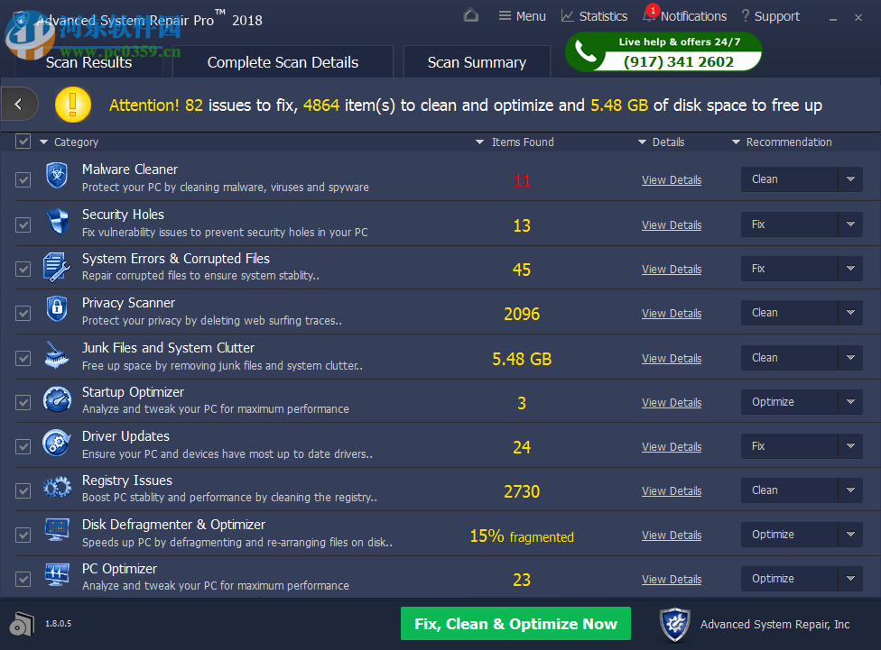 Advanced System Repair(高级系统修复工具) 1.8.0.5 破解版