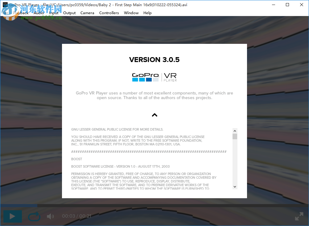 GoPro VR Player(gopro vr播放器) 3.0.5 官方版