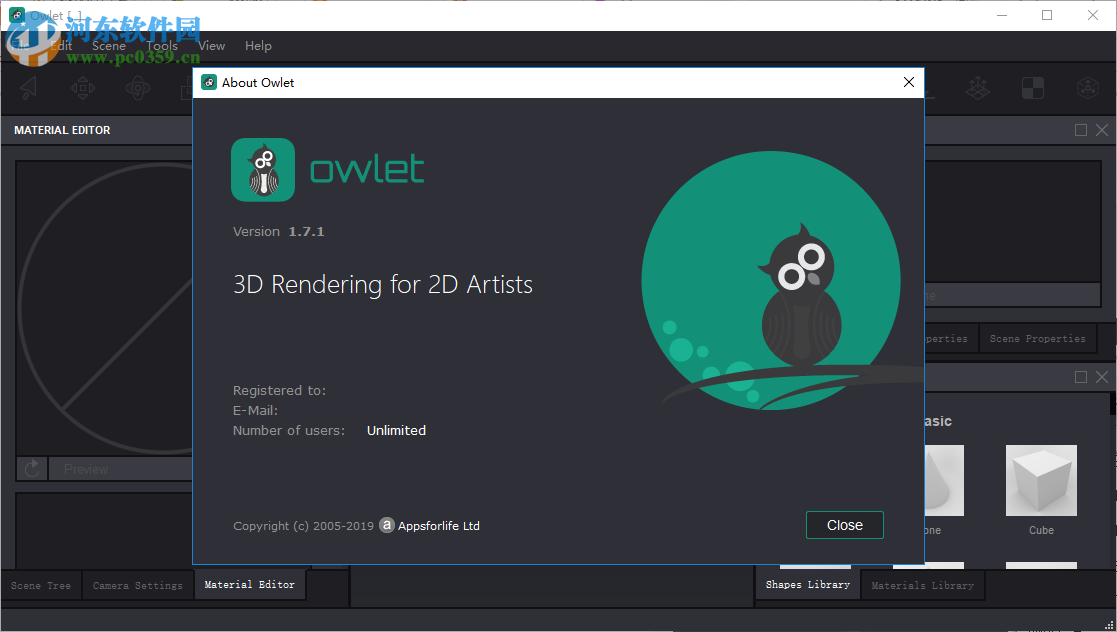 Appsforlife Owlet(3D设计渲染工具) 1.7.1 破解版