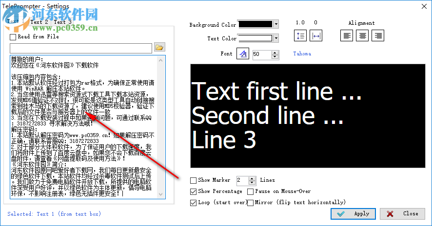 Tele prompter(演示桌面滚动条软件) 1.4.0.0 官方版
