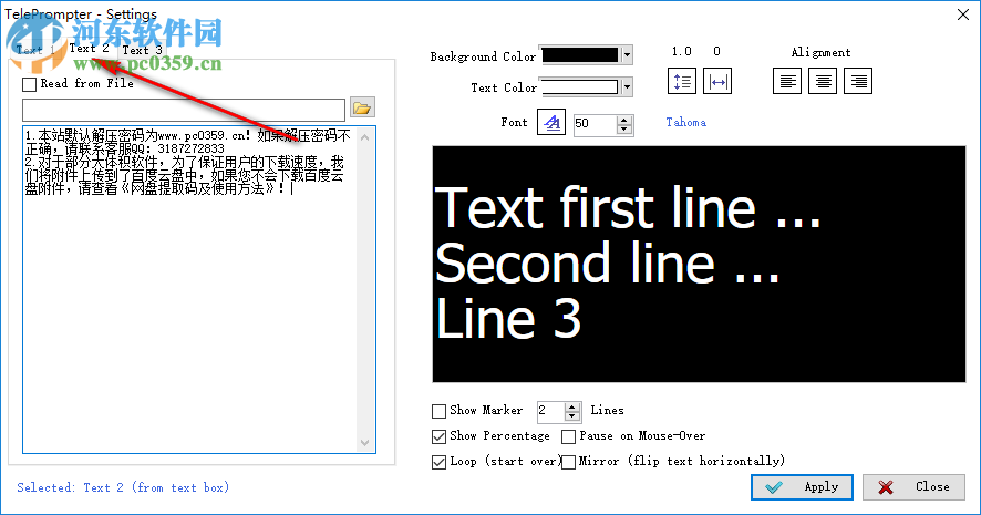 Tele prompter(演示桌面滚动条软件) 1.4.0.0 官方版