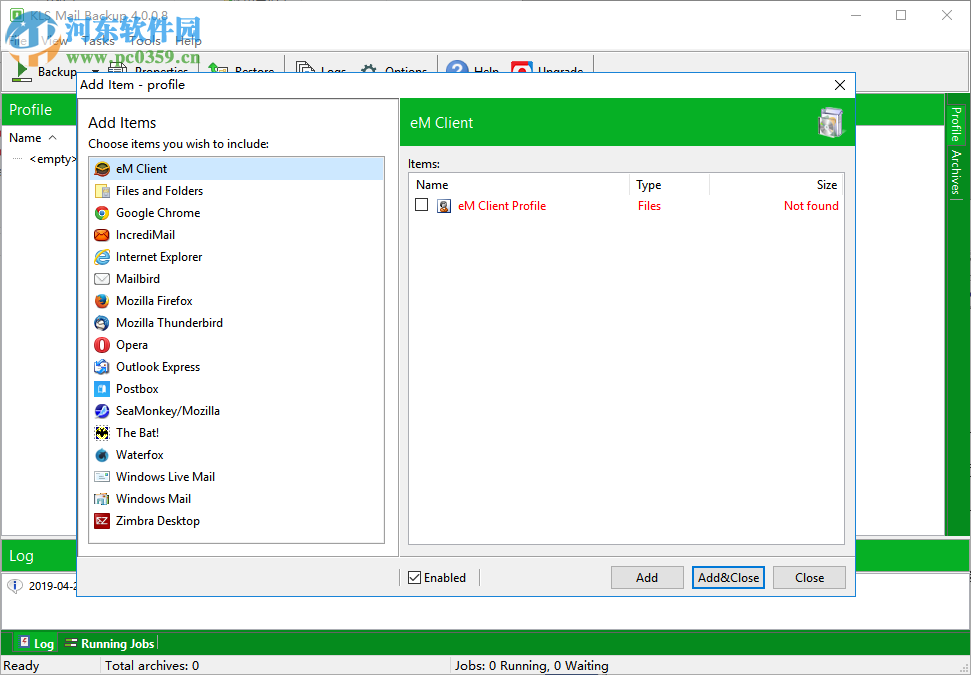 KLS Mail Backup(邮件备份软件) 4.0.0.8 官方版