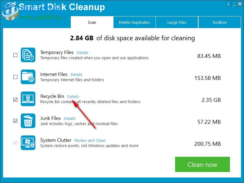 Smart Disk Cleanup(磁盘清理软件) 2.2 官方版