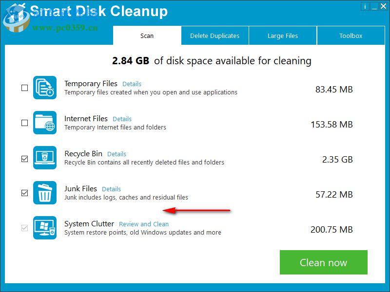 Smart Disk Cleanup(磁盘清理软件) 2.2 官方版