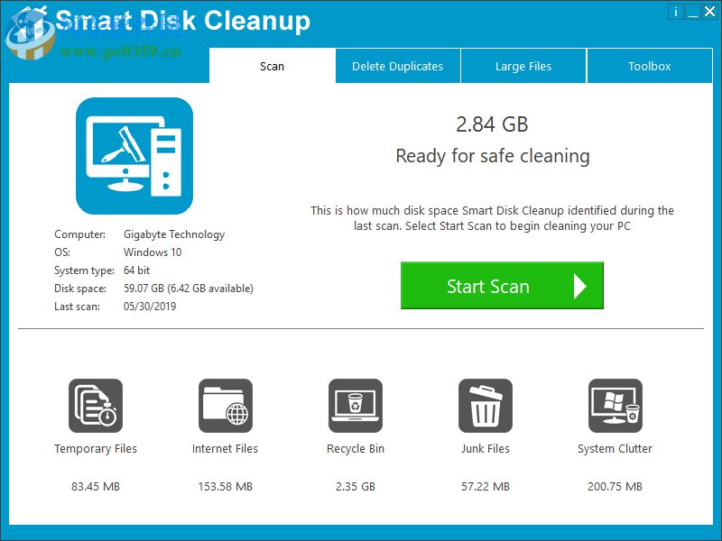 Smart Disk Cleanup(<a href=/zt/cipanqingli/ target=_blank class=infotextkey>磁盘清理</a>软件) 2.2 官方版