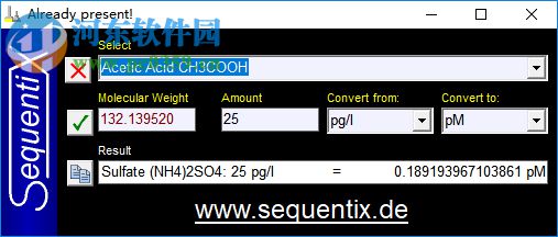 Chemulator(化学浓度单位换算器) 1.1 官方版