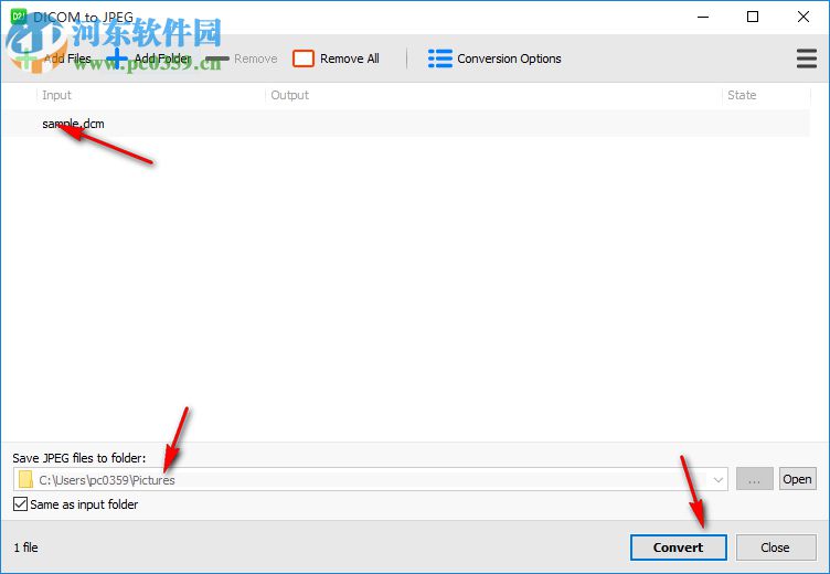 DICOM to JPEG(dicom转jpg软件) 1.10.5 官方版