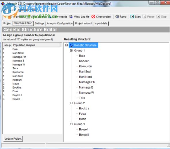 Arlequin(遗传学分析软件) 3.5.2.2 绿色版