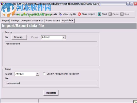 Arlequin(遗传学分析软件) 3.5.2.2 绿色版
