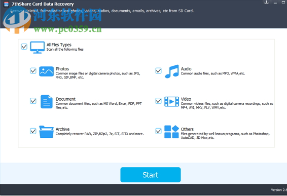 7thShare Card Data Recovery(内存卡数据恢复软件) 6.6.6.8 免费版