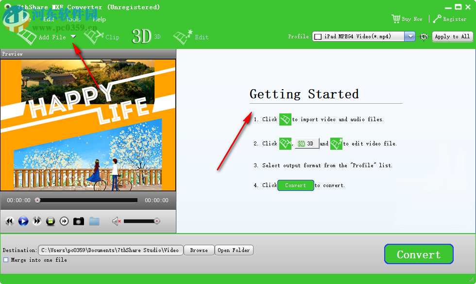 mxf格式转换器(7thShare MXF Converter) 3.8.8 官方版