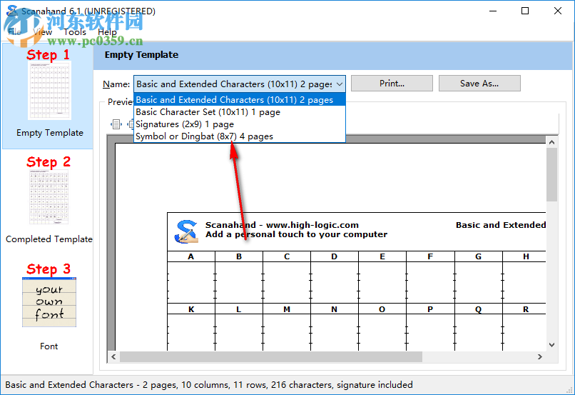 Scanahand(字体制作软件) 6.1 官方版