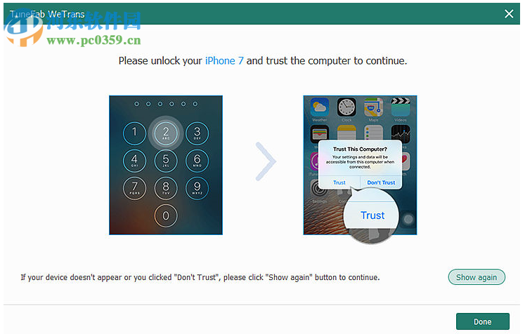 ios设备文件同步工具(TuneFab WeTrans) 2.0.8 免费版