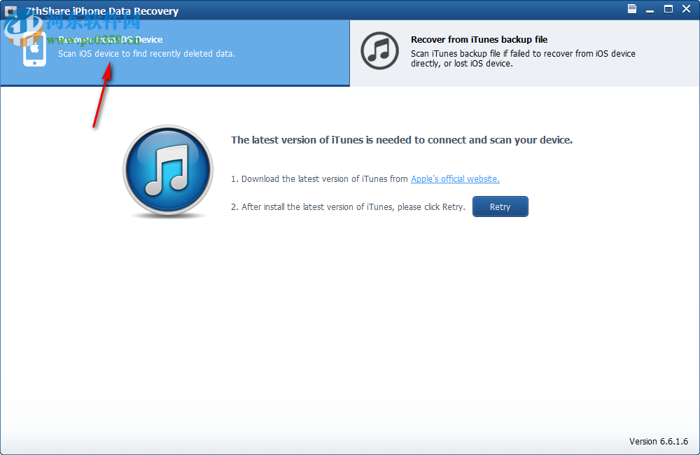 7thShare iPhone Data Recovery(苹果数据恢复软件) 6.6.1.6 官方版