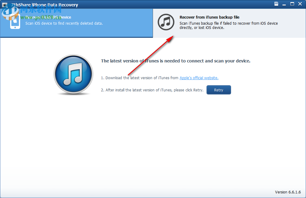 7thShare iPhone Data Recovery(苹果数据恢复软件) 6.6.1.6 官方版