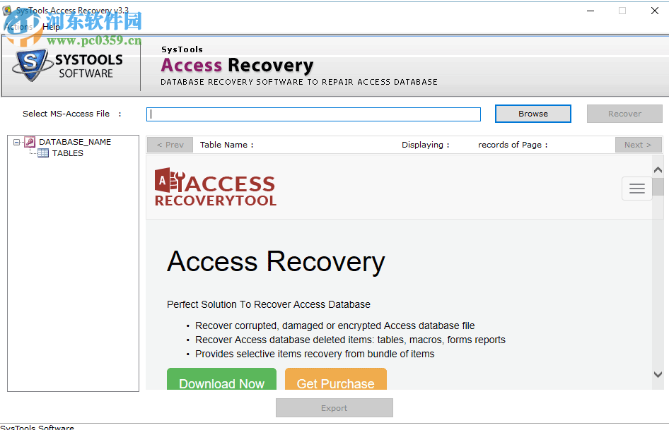 Access数据库恢复软件(SysTools Access recovery) 3.3 官方版