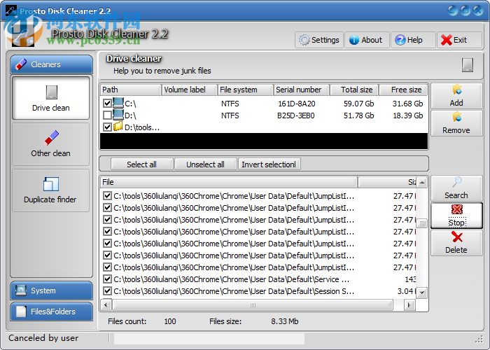 Prosto Disk Cleaner(<a href=/zt/cipanqingli/ target=_blank class=infotextkey>磁盘清理</a>工具) 2.2 官方最新版