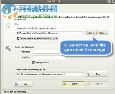 Free EXE Lock(程序加密软件)