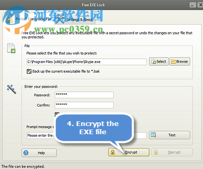 Free EXE Lock(程序加密软件)