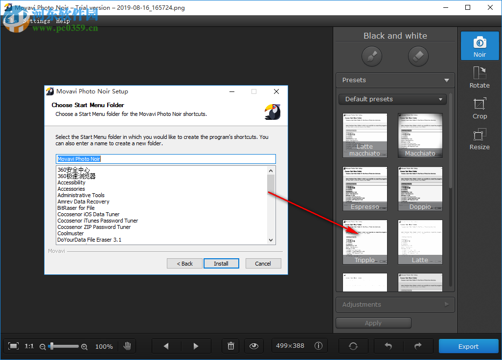 Movavi Photo Noir(照片转黑白软件) 1.0.1 官方版