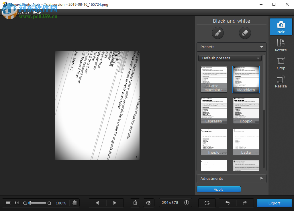 Movavi Photo Noir(照片转黑白软件) 1.0.1 官方版