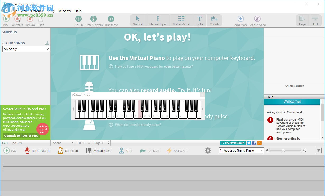 ScoreCloud(听声作曲软件) 4.3.2 官方版