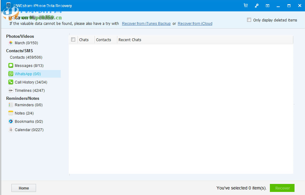 IUWEshare Free iPhone Data Recovery 1.1.8.8 官方版