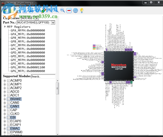 新唐单片机工具(NuTool-PinConfigure) 1.15.0006 官方版