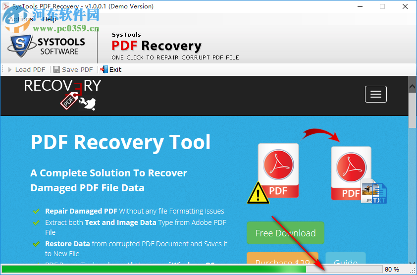 SysTools PDF Recovery(PDF修复软件) 1.0.0.1 官方版
