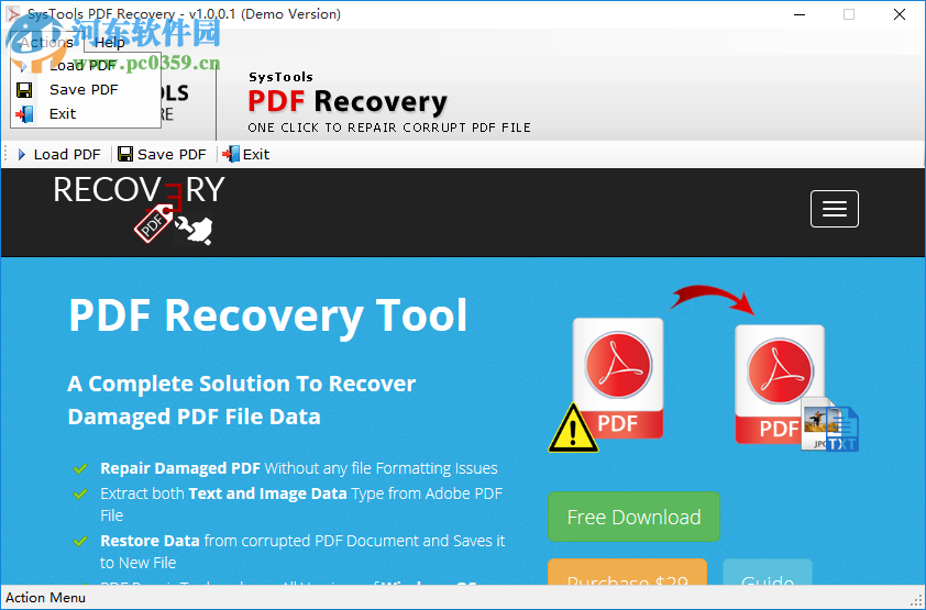 SysTools PDF Recovery(PDF修复软件) 1.0.0.1 官方版