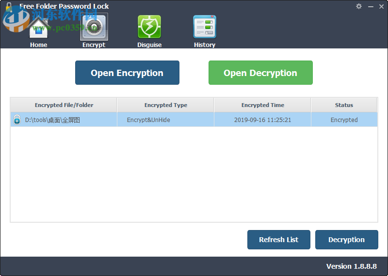 Free Folder Password Lock(文件加密软件) 1.8.8.8 官方版