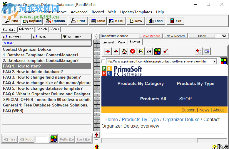 Contact Organizer Deluxe 4.1 免费版