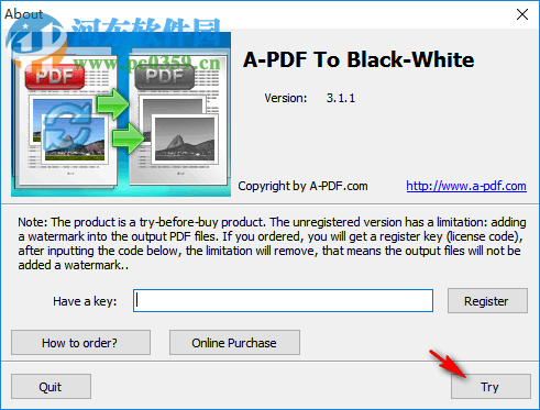 A-PDF To Black-White(PDF转换黑白软件) 3.1 官方版