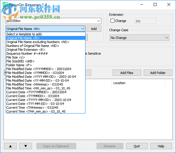 FocusOn Renamer(<a href=/zt/plcmm/ target=_blank class=infotextkey>批量重命名</a>软件) 1.4 官方版