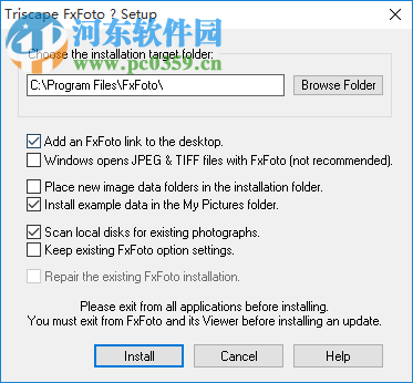 Triscape FxFoto(图像拼贴工具) 6.0.0.73 官方版