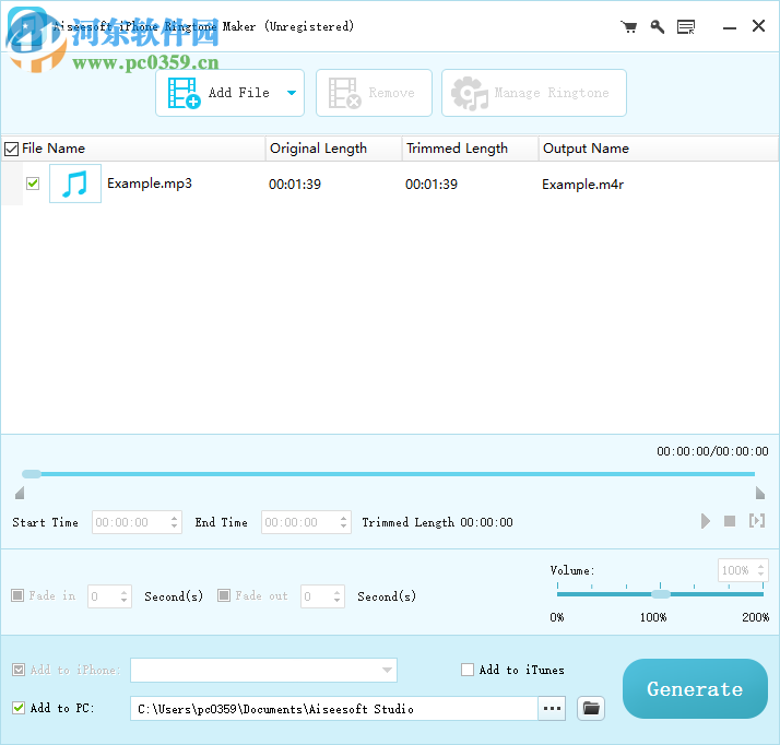 Aiseesoft iPhone Ringtone Maker(iphone铃声制作软件) 7.0.76 官方版