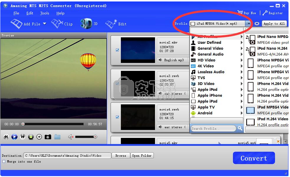 Amazing MTS M2TS Converter(格式转换软件)
