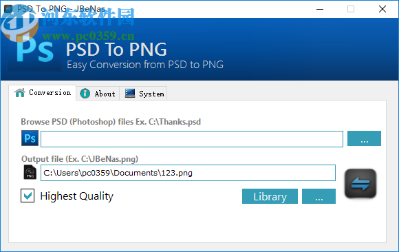 PSD To PNG(PSD转PNG格式工具)