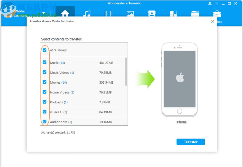 Wondershare TunesGo(文件传输工具)