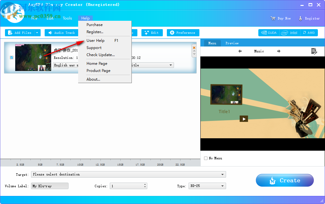AnyMP4 Blu-ray Creator(蓝光刻录工具)