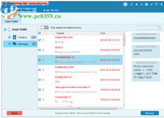 Vibosoft Android SMS + Contacts Recovery