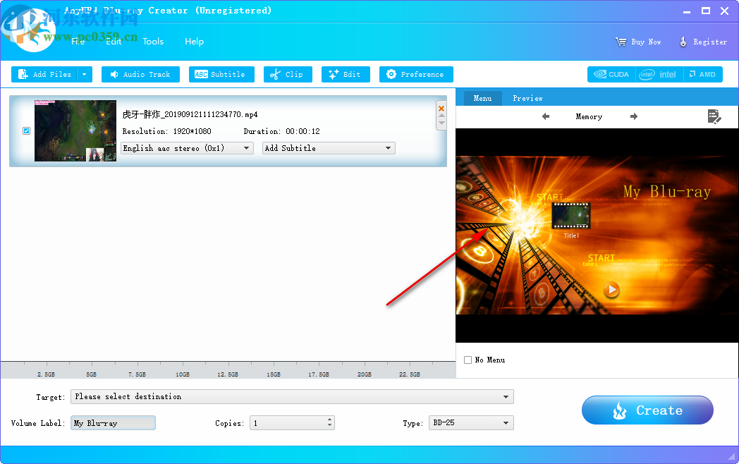 AnyMP4 Blu-ray Creator(蓝光刻录工具)